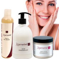 Eccellente kit antietà: crema viso rigenerante + tonico viso pelli sensibili + latte struccante
